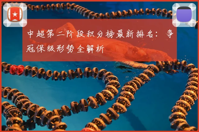 中超第二阶段积分榜最新排名：争冠保级形势全解析